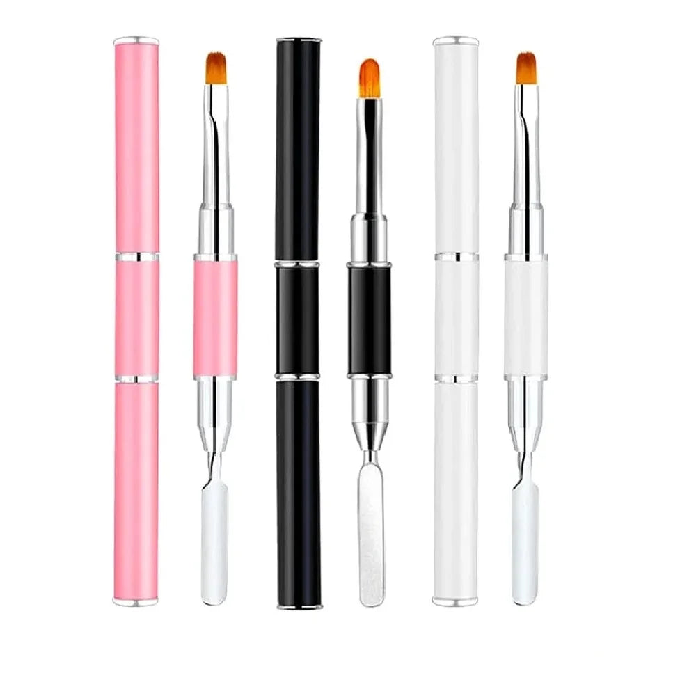 Gel Spatula Pen Nail Tools Uv Gel Brush Double Head Nail Gel Tip Extension Acrylic Art Brush