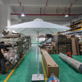 Useful Garden 2-4 Metre Cafe Centre Pole Umbrella Restaurant Umbrellas Strong and Durable Outdoor Shading Things with Cover Bag MegaBDM