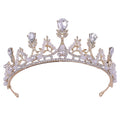 Miallo Korean Style Luxury High Quality Princess Bridal Crown Rhinestone Pearl Alloy Tiara for Queen Wedding Hair Accessories