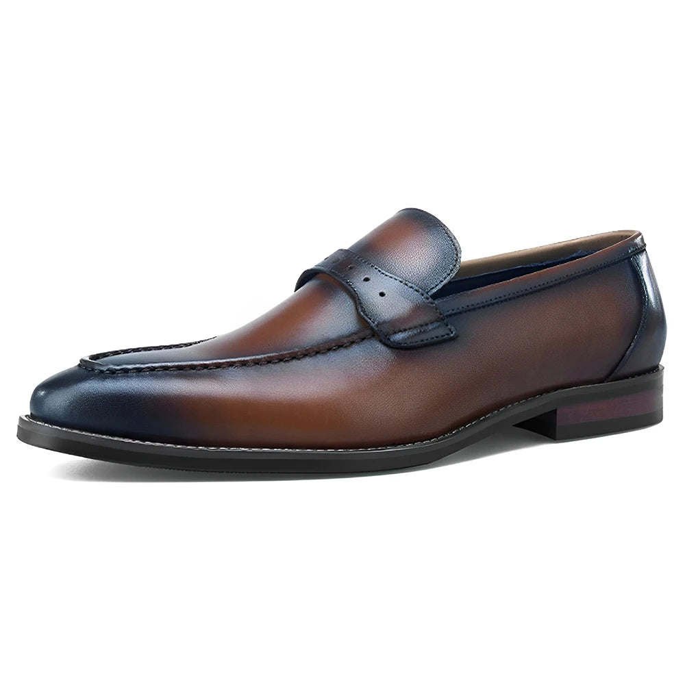 Classic Men's Genuine Leather Penny Loafers Casual Slip-on Flats Waterproof Male Moccasins Original 100% Loafers