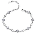 925 Sterling Silver Charms Bracelets for Women Crystal Zircon Bracelet Valentine's Day Present High-quality Popular Bracelet