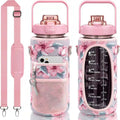 Customized 2L Sports Kettle Bottle Set with SBR Diving Material Portable Strap & Protective Cover Direct Drinking Outdoor