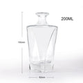 Satisfaction Guarantee Top Rated Supplier Whisky Electroplating 200ml Crystal White Glass Bottle