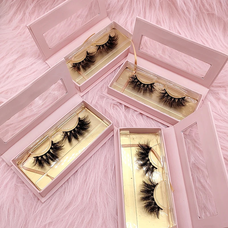 Mix 715mm Natural 3d Vegan Faux Mink Eyelashes  Multi Pack Book Wholesale Faux Mink Eyelash Vendors