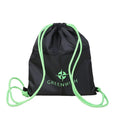 Custom Eco-Friendly Oxford Gym Drawstring Bag with Logo and Letter Pattern Canvas Print