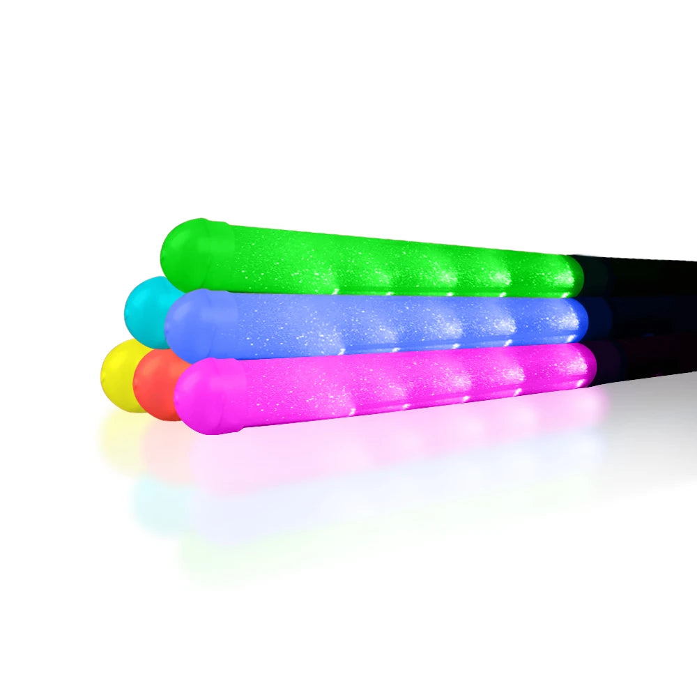 LED Light Stick for Concerts & Parties RGB Glowing Wand with AAA Battery Portable Graduation Event Decoration