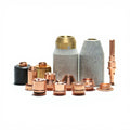 Copper Plasma Electrode Nozzle & Shield SL60 SL100 0.8mm Aperture for Plasma Cutting Compatible with Bernard/