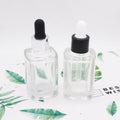 Luxury Empty Cosmetic 30ml clear Glass Serum Bottles