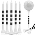 Customized 70mm Bamboo Golf Tee with Stripes Ball Holder Custom Logo Available OEM Manufacturer