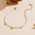French Romantic 925 Sterling Silver Gold Plated Bracelet Women's Elegant Temperament Heart Star Pearl Bangle Jewelry