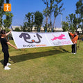 Banner Backdrop Polyester Fabric Custom Sublimation Printing Mesh Colorful 1.8m Customized Hanging Vinyl Banner 4 Color TONGJIE