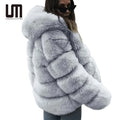 OEM Hot Selling Women Winter Faux Fur Jacket Fashion Fluffy Plus Size Coats