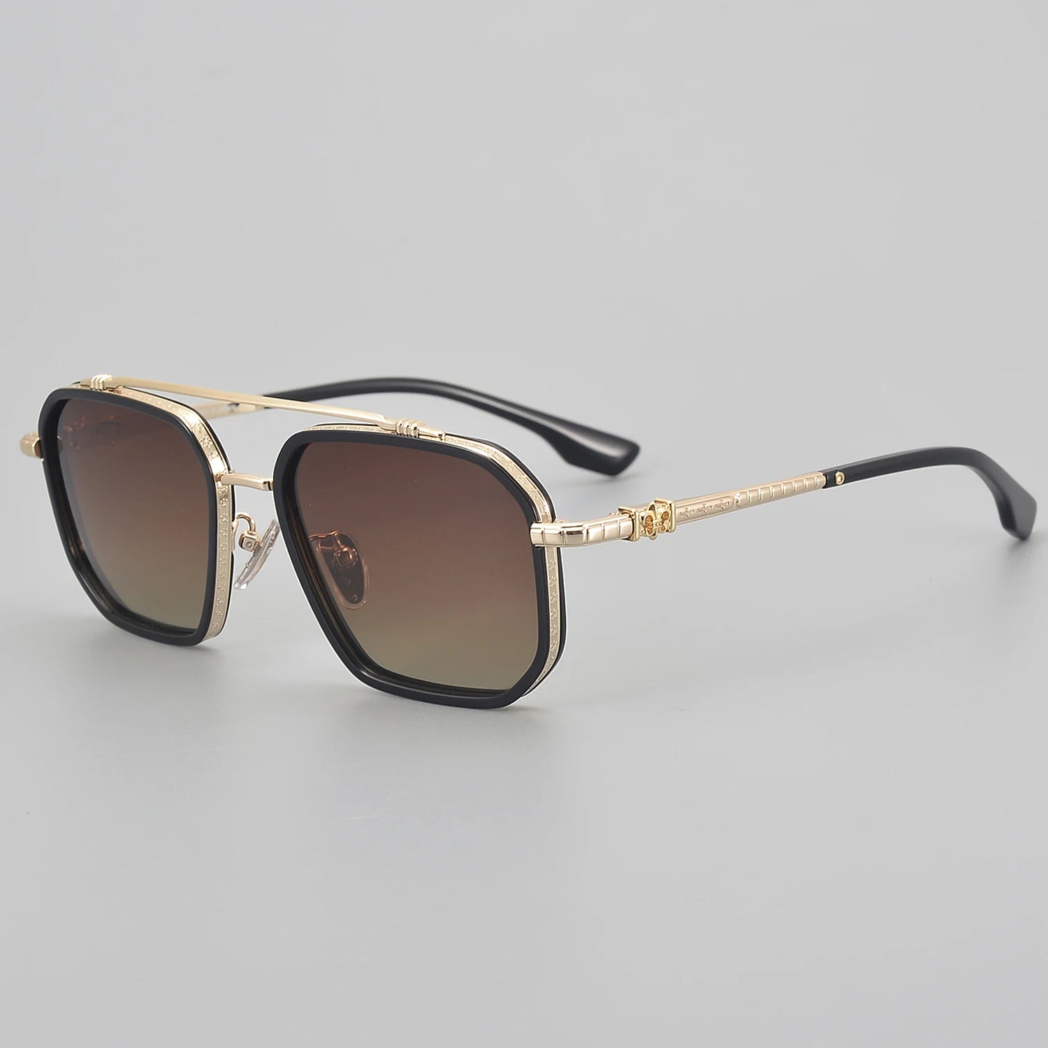 CH8153 Hot Selling High-quality Titanium Student pilot Polygonal Travel Outdoor Customizable Mens Designer Sunglasses Factory
