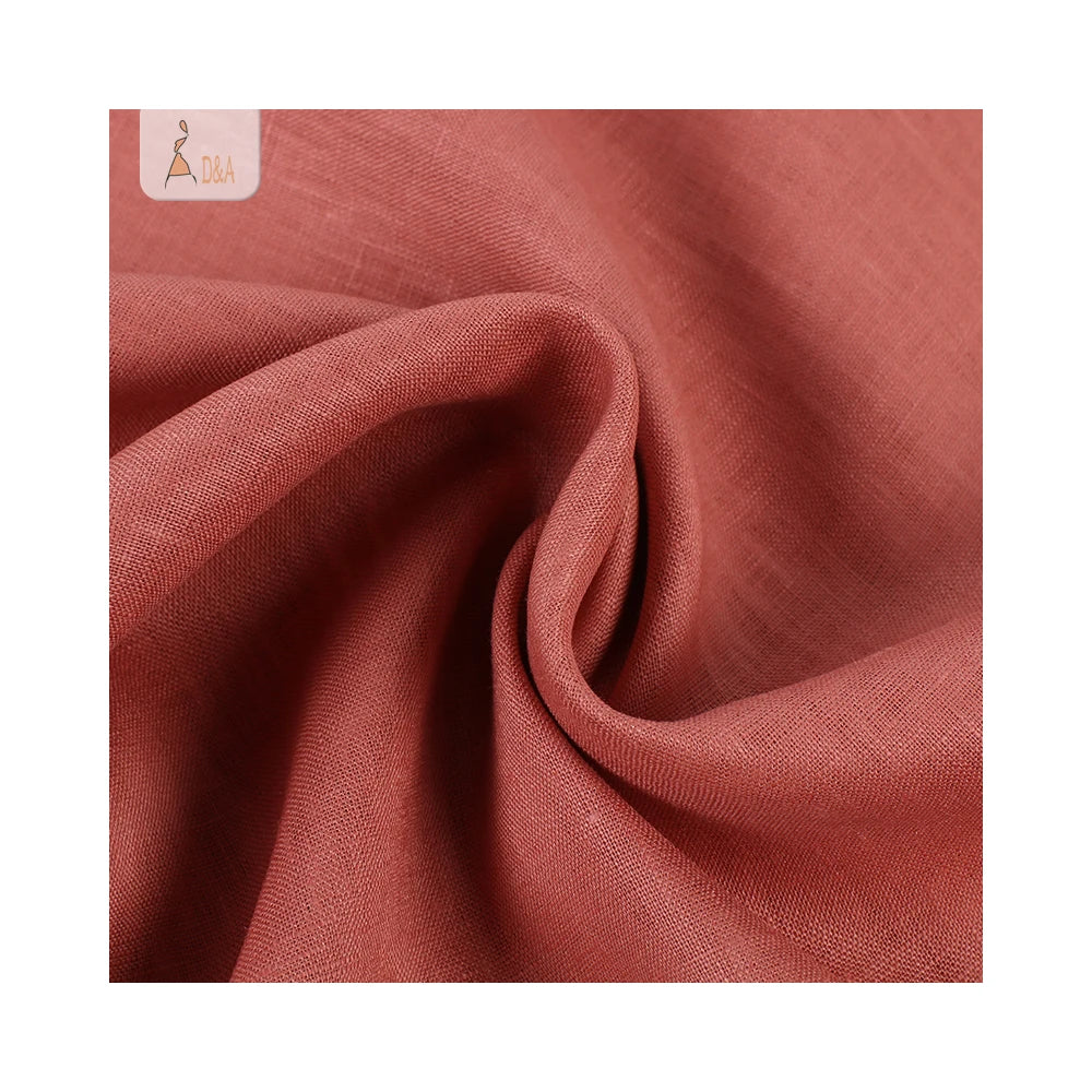 Wholesale 100% Linen Fabric 9*9 200gsm Pure Linen Material Custom Product with Free Sample for Girls and Boys Shirt and Dress