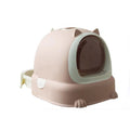 Cute Cat Shaped Cat Litter Can Hooded Cat Toilet Litter Box MegaBDM