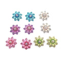 Wholesale High-Grade Custom Wedding Brooch Assorted Color Rhinestone Flower Pin for Party Gifts Alloy Jewelry for Children