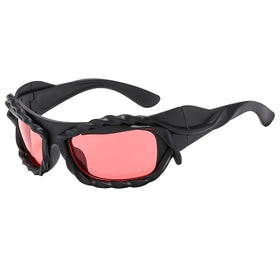 Up to Date Customized logo Hip Hop Wind Sunglasses Fashion Full Frame Sun Shades