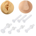 2023 New Clear Glass Ear & Cartilage Piercing Nose Rings Fashion Accessories Jewelry for Women's Wedding Engagement Party-Gift