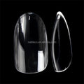 Thicker False Nail Tips Soft Gel Pro Tips Clear Color Salon Short Round Shapes No Trace Tips Gel X Daily Life