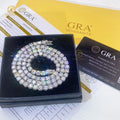 Pass Diamond Tester GRA Diamond Tennis Chain Iced Out 2MM 3MM 4MM 5MM VVS Moissanite Tennis Chain 925 Silver Hip Hop Bracelet