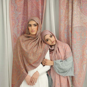 Wholesale Pashmina Shawl Scarf Women Cashmere Custom Scarves Cashew Floral Tassel Viscose Pashmina Hijab