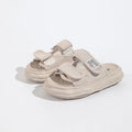 Thick-soled One-line Sandals Women's Summer Wear New Fashion and Versatile Dissolving Shoes Velcro Casual slippers
