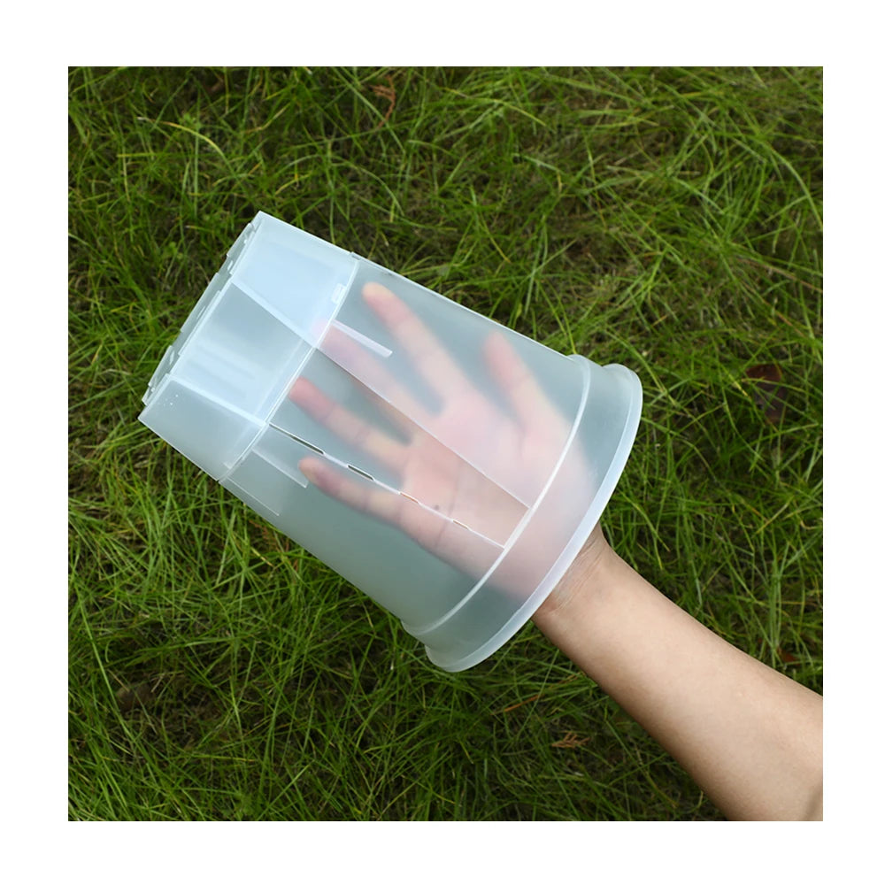 Transparent Indoor Orchid Pots Durable Plastic Flower Planter Clear Self Watering Plant Pot for Garden