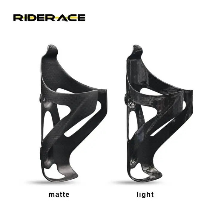 RIDERACE Full Carbon Fiber Cycling Water Bottle Cage Ultra Light Bicycle Matte/light Bottle Hold MTB Road Bike 3k Bottle Holder