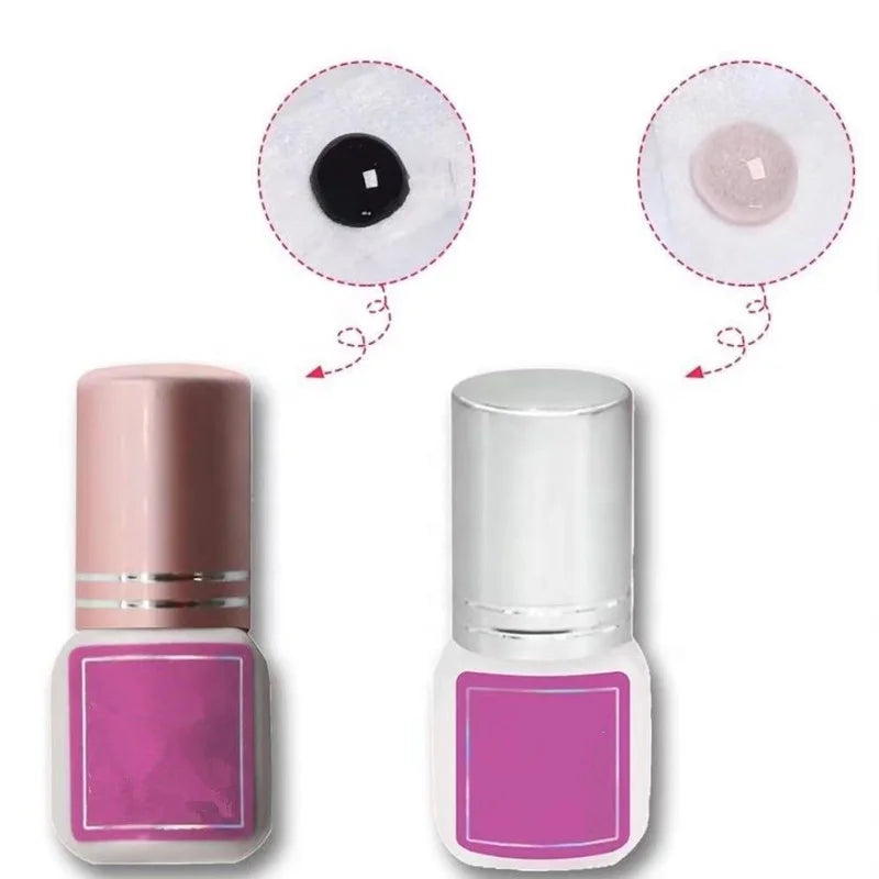 Wholesale Lash Extension Glue 0.5s 1s 2-3s Black Bottle Gold Cup pink Jelly Adhesive Dry Private Label Lash Glue