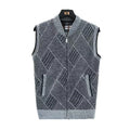 Fashion Man Knitted Solid Vest Sweaters Hot Selling Casual Sleeveless Sweater
