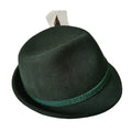 Traditional 100% Australia Wool Felt German Bavarian Hat Red and Dark Green Alpine Hat