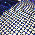 S556 Elastic Mesh Drilling Net Colorful Crystal  Fishnet Mesh Fabric for Party Clothes