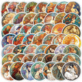 50Pcs Vintage Elegant Women Art Painting Nouveau Style Alphonse Mucha Sticker