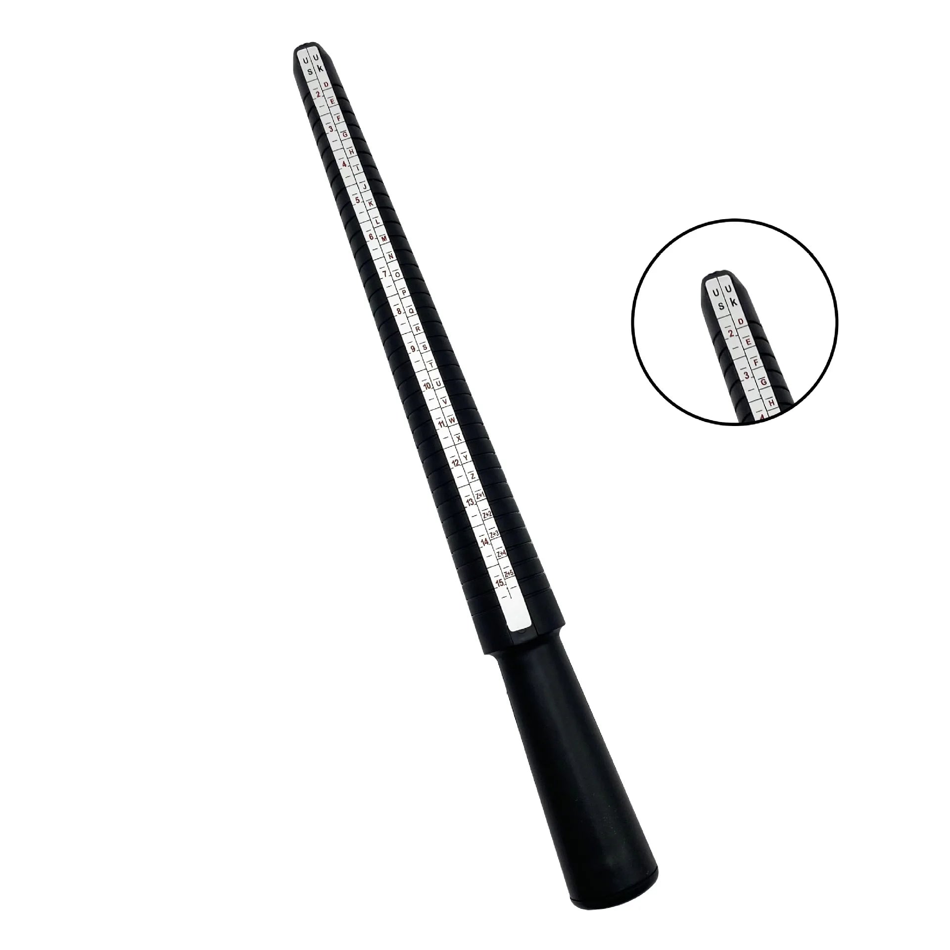 US UK Plastic Ring Sizer Mandrel and Finger Size Gauge Ring Sizer Measuring Tool Set for Jewelry Making and Finger Measuring