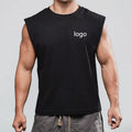 Wholesale Men's Summer Custom OEM Service Workout Stringers Fitness Sleeveless T-shirt Training Vest Tank Tops