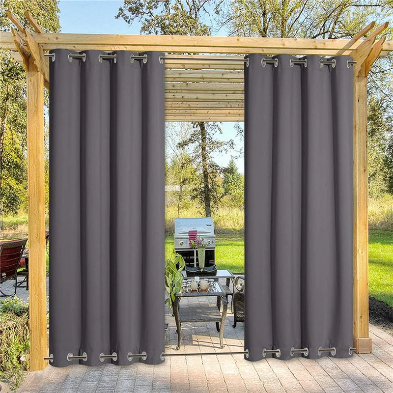 Wholesale Outdoor Patio Gazebo Windproof Curtains & Valances Bottom Grommet Design; Waterproof Thermal & Blackout for Garden