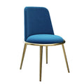 HANYEE Hot Sale Luxury Dining Room Furniture Stainless Steel Legs Chair Wholesale Cheap Dining Chair With Ottoman