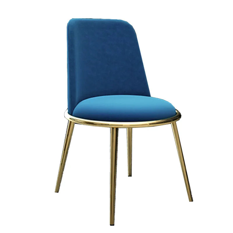 HANYEE Hot Sale Luxury Dining Room Furniture Stainless Steel Legs Chair Wholesale Cheap Dining Chair With Ottoman