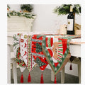 Xmas Knitted Cloth Table Flag Creative Christmas Tea Table Decorative Tablecloth 2021 Merry Christmas Decor for Home Table Cover
