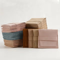 CSMD Chinese Manufacturers MOQ 1 Piece Wholesale Brown Microfiber Fabric Material Luxury Pink Jewelry Dust Bag for Earrings Ring