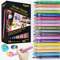 Wholesale Price Non-toxic Low Smell Water Ink Waterproof Permanent Ceramic Marker Acrylic Paint Pen 18 Pcs Per Pack