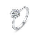 CZCITY Luxury 1ct VVS1 Moissanite Wedding Band Women 925 Sterling Silver Diamond Rings Statement Bridal Jewelry Engagement Ring