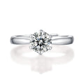 Hot Sale Special Price 6 Claws Setting 0.5/1/2/3/5 Carat Moissanite Engagement Ring 925 Sterling Silver Jewelry for Women