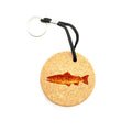 Customizable Cork Wood Floating Pendant Creative Fly Fishing Necklace with Logo for Lake and River Trout Species