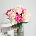 YOPIN-830 Roses Artificial Flower Real Touch Rose for Wedding Decoration