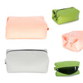 Wholesale Reusable Eco-friendly Silicone Waterproof Foldable Portable Travel & Bathroom Makeup Bag Storage for Cosmetic Tools