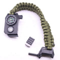 Flintstone Compass Whistle Bracelet 5-In-1 Multifunctional Survival Tool for Adventure Climbing Casual Use Seven-Core Survival