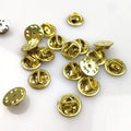 Wholesale Pin Back Enamel Pins Accessories Brass Metal Pin butterfly Clutch
