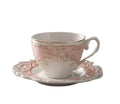 Wholesale European Afternoon Tea Reusable Handmade Ceramic Coffee Cup Set With Logo Customize