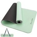 Eco Non-Slip High Quality Anti-Tear TPE Yoga Mat with Carrying Strap Circular Shape 6mm Thickness Customized Color Logo